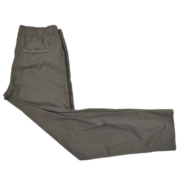 Linksoul Casual Golf Pants Drifter Lounge Flat Front Drawstring Green Cotton - Picture 3 of 9